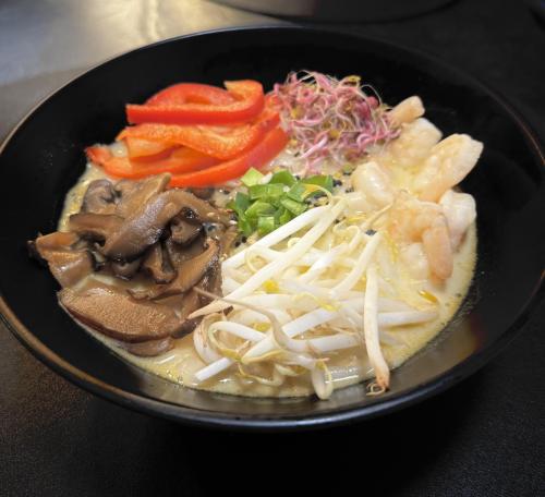 Tajska kokosowa z krewetkami